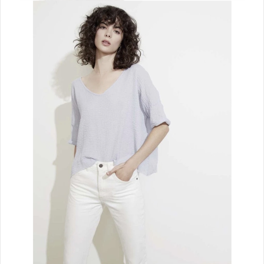 Nation LTD Athena Boxy Gauze Top